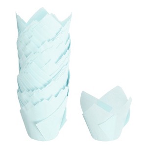Unique Bargains Party Christmas Cake Muffins Paper Tulip Baking Cups 150 Pcs - 1 of 4
