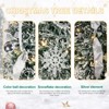 Artificial 6ft Flock Pop Up Christmas Tree with 150 lights,36 balls,6 ribbon, 1 large bow,18 snowflake Indoor Holiday Decorating - 2 of 4