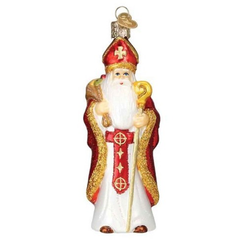 Old World Christmas 5.0 Inch St. Nicholas Bishop Kind Benevolent Tree ...