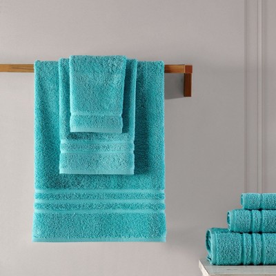 Coral Orange 6-Piece Turkish Cotton Bath Towel Set