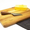 BergHOFF Bamboo 3Pc Rectangle Two-Toned Cutting Board and Aaron Probyn Cheese Knives - 3 of 4