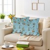 REGALWOVEN Floral Pattern Throw Pillow Covers for Farmhouse Sofa Bed Living Room Office 2 Pcs - 2 of 4