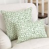 Painted Triangles Verte Lumbar Throw Pillow - Pillow Perfect: Contemporary Indoor Geometric Cotton Cushion with Polyester Fiber - 3 of 4