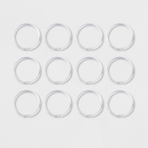Plastic Shower Rings Clear - Room Essentials