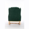 PAGED Teddy Fabric Rocking Accent Chair With Packet Wood Legs,Modern Arm Chair with Ergonomic Backrest Design,Accent Chair for Living Room - 4 of 4