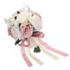 Unique Bargains Wedding Flowers Greenery Handmade Artificial Bridal Bouquets 1 Pc - 3 of 4