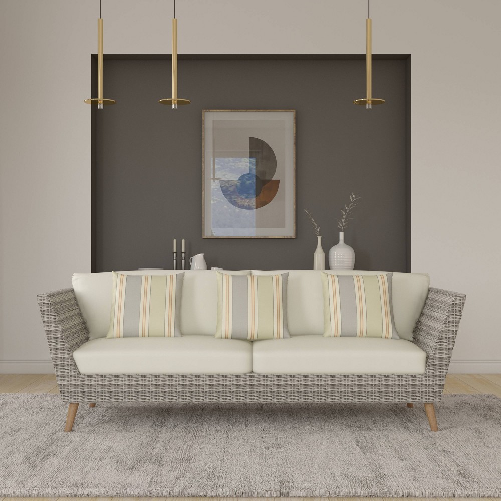 Omer Wicker Patio Sofa - Amazonia
