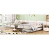 Grungis Full XL Over Queen Loft Bed with Trundle,Metal Bunk Bed with Ladder and Guardrails,Modern Loft and Bunk Bed for Bedroom - 4 of 4