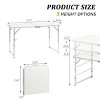 Racxily 3FT Durable Plastic Folding Table w/Handles & Lock - Portable Indoor/Outdoor Picnic Dining Table for Camping, Parties - 2 of 4