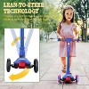 3-Wheel Kids Scooter for Toddlers Ages 3-10, Kick Scooter with 4 Adjustable Height Handlebars, Lean-to-Steer Design, and 3 Light-Up Wheels - 2 of 4