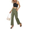 Clearlove Work Pants Women High Waisted Business Casual Outfits 2025 Wide Leg Workwear Trousers - 2 of 4