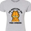Women's - Garfield - I'm Smiling On The Inside Fitted Graphic T-Shirt - 2 of 3