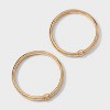 Ribbed Bracelet Set 2pc - A New Day™ Gold - 2 of 3