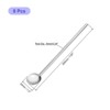 Unique Bargains Stainless Steel Long Handle Round Shaped Drinking Spoon Straws 8 Pcs - 2 of 4