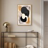 Art Remedy Milk Butterscotch and Dark Chocolate Brown Earthy Abstract Wall Art Framed - 2 of 4