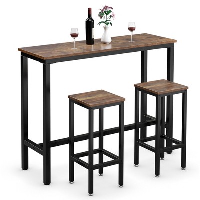Counter Height Bar Table Target, High Top Table With Bar Stools