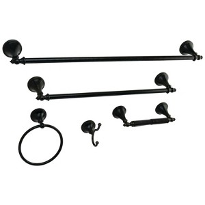 Kingston Brass 18"/24" Naples Towel Bar Bathroom Accessory Set Oil Rubbed Bronze : Microfiber, Machine Washable, Non-Slip Backing - 1 of 3