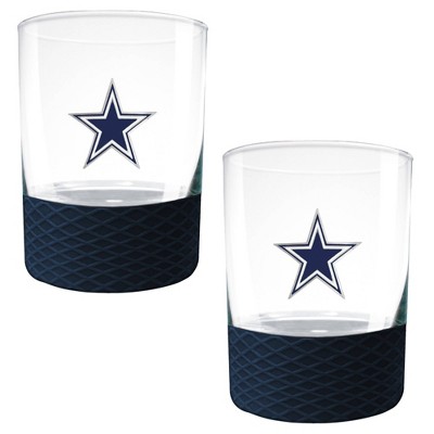 Dallas Cowboys Rocks Glass Set and Collector's Box