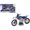 Yamaha YZ450F Dirt Bike Motorcycle Blue and Black 1/6 Die cast Model by New Ray - 4 of 4
