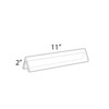 Azar Displays Two Sided Tent Style Clear Acrylic Sign Holder and Nameplate, Size: 11" W x 2" H on each side, 10-Pack - 3 of 3