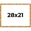 PosterPalooza | 28x21 Thin Bamboo Picture Frame, UV Acrylic, 2 Finishes - Gold and Brown - 2 of 4