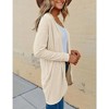 Womens Open Front Cardigans Lightweight Cardigans Casual Long Sleeve Sweater Knit Cardigans - 4 of 4