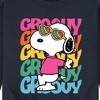 Men's - Peanuts - Groovy Stacked Graphic Fleece Sweatshirt - 2 of 4