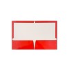 JAM Paper Laminated Glossy 2 Pocket Presentation Folders Red 100/Box 385GREB - 2 of 4