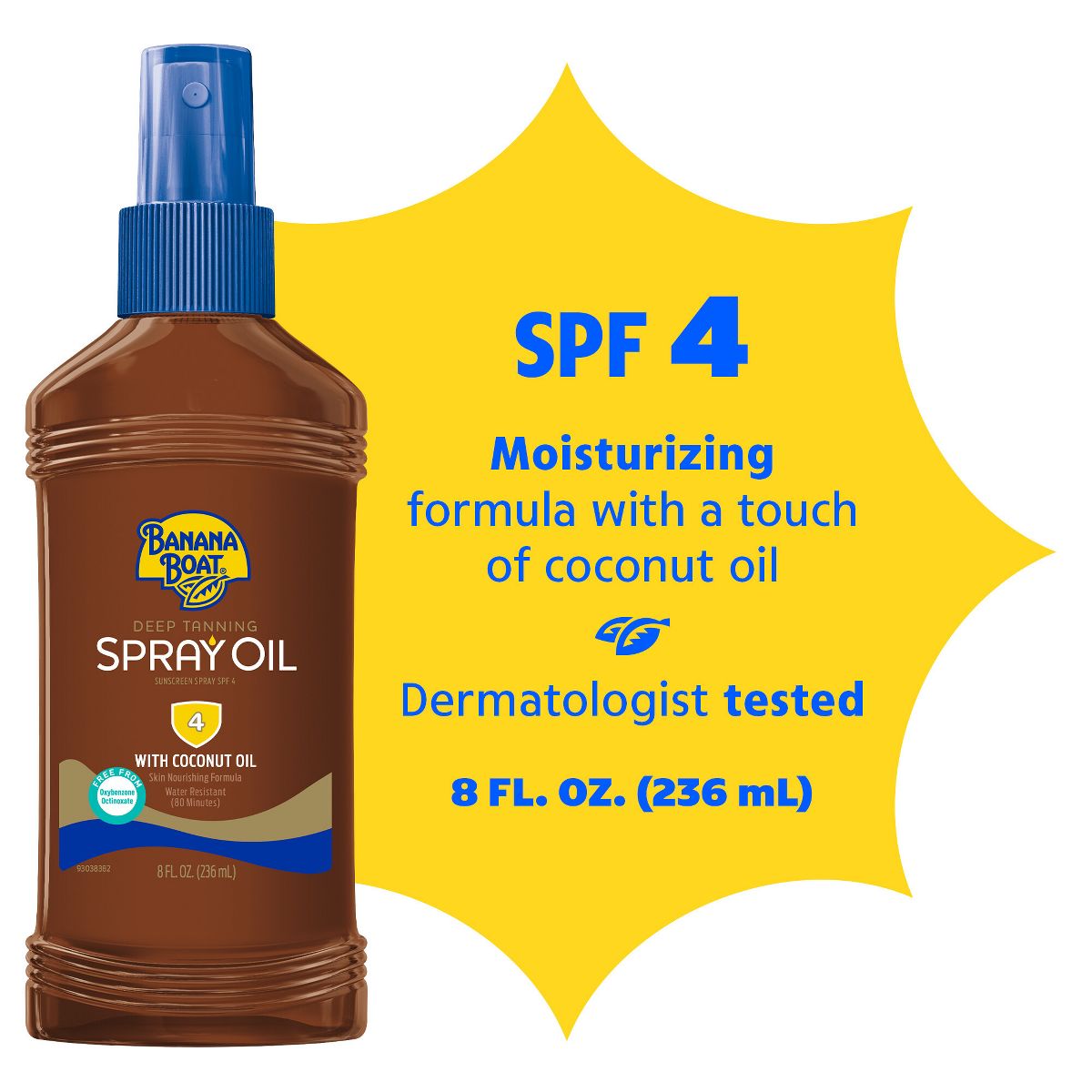 Banana Boat Deep Tanning Oil Sunscreen Pump Spray - SPF 4 - 8oz - thumbnail 3