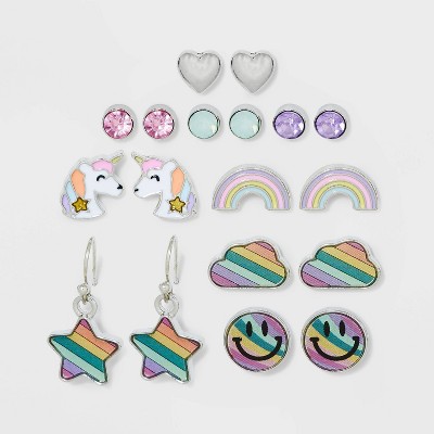 Toddler Girls' Rainbow Unicorn Bracelet And Necklace Set - Cat & Jack™ :  Target