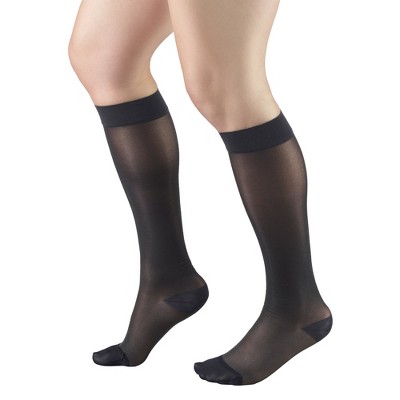 Truform Sheer Compression Stockings, 8-15 mmHg, Women's Knee High Length, 20 Denier