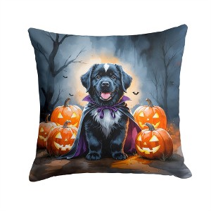 Tramull Puppy Halloween Throw Pillow, 14x14 Inch Machine Washable Indoor Outdoor Decorative Pillow - 1 of 4