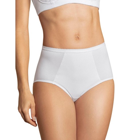 Leonisa Comfy high-waisted smoothing brief panty - White L