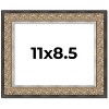 PosterPalooza | Photo Size Ornate Silver Picture Frame - UV Acrylic, Foam Board Backing, Hanging Hardware - 2 of 4