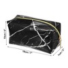 Unique Bargains Makeup Bag Cosmetic Travel Bag Make Up Brush Organizer Bag Marble Makeup Storage Toiletry Bag for Women 7"x3"x4" 1 Pcs - 4 of 4