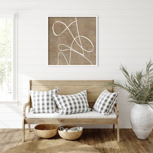 Amanti Art Swooping Lines by PI Studio Wood Framed Wall Art Print - 1 of 4