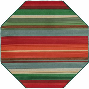 Unique Loom    Outdoor Modern Jaco Area Rug - 1 of 4