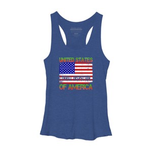 Women's Design By Humans Halloween Thrill Inspector Funny USA Military Soldier Veteran Un By TeeShirtMadness Racerback Tank Top - 1 of 3