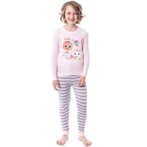 Cry Babies Magic Tears Girls' Child Characters Show Unicorn Sleep Pajama Set Pink - 1 of 4
