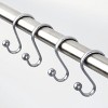 iDESIGN Pack of 12 Axis Decorative Steel Shower Curtain Hooks - 2 of 4