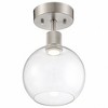 Access Lighting Port Nine 1 - Light Flush Mount in  Brushed Steel - 3 of 4