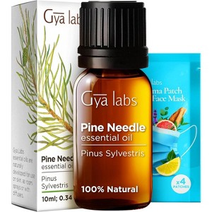 Gya Labs Essential Oils for Diffuser - 0.34 Fl Oz - 100% Natural Fall Pine Oil for Skin, Body Massages & Candle Making Scent - 1 of 4