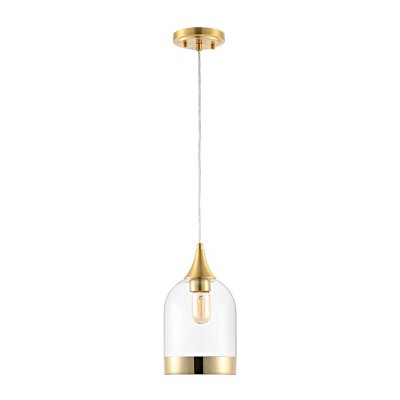 Valeska 6.7" Pendant - PND4132 - Brass - Safavieh