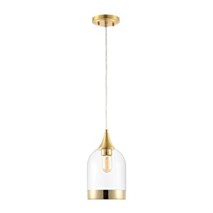 Valeska 6.7" Pendant - PND4132 - Brass - Safavieh - 1 of 4