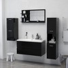 CLIHOME Mirror Engineered Wood, Acrylic Medium Bathroom Mirror Cabinet with 3 Shelves - 3 of 4