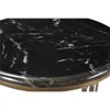 Moti Orlando Orlando Agua Marble Occasional Table Gold/Black - 4 of 4