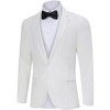 Clearlove Tuxedo Jackets One Button Slim Fit Formal Suits Blazer with Bow Tie Formal Blazer - 2 of 4