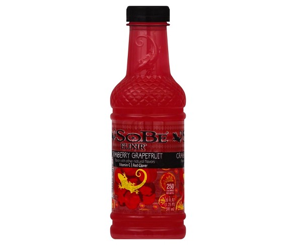 Sobe Elixir Cranberry Grapefruit - 20 fl oz Bottle
