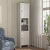 ORRD Bathroom Storage Cabinet with 2 Doors, Wooden Floor Cabinet with 6 Shelves for Living Room, Bedroom, 15.75"x11.81"x66.93", White - 2 of 4