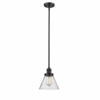Franklin Restoration - 1 Light Cone Mini Pendant In IndustrialStyle-10 Inches Tall and 8 Inches Wide